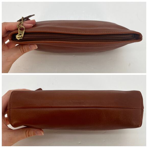 Vintage Coach Cosmetic Case Large 7172 British Tan USA 1990s - Picture 4 of 10